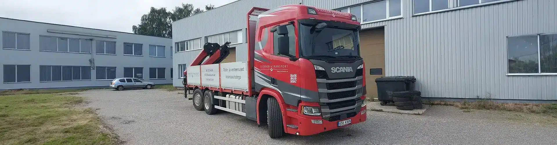 Scania R500 kraanaauto HMF 2120 K5 kraanaga, tõsteulatus 14,7m. Veokast 6,4 x 2,45m, haagise võimalus. Tõstevõime kuni 7t. Teenindame Tartut ja üle Eesti.